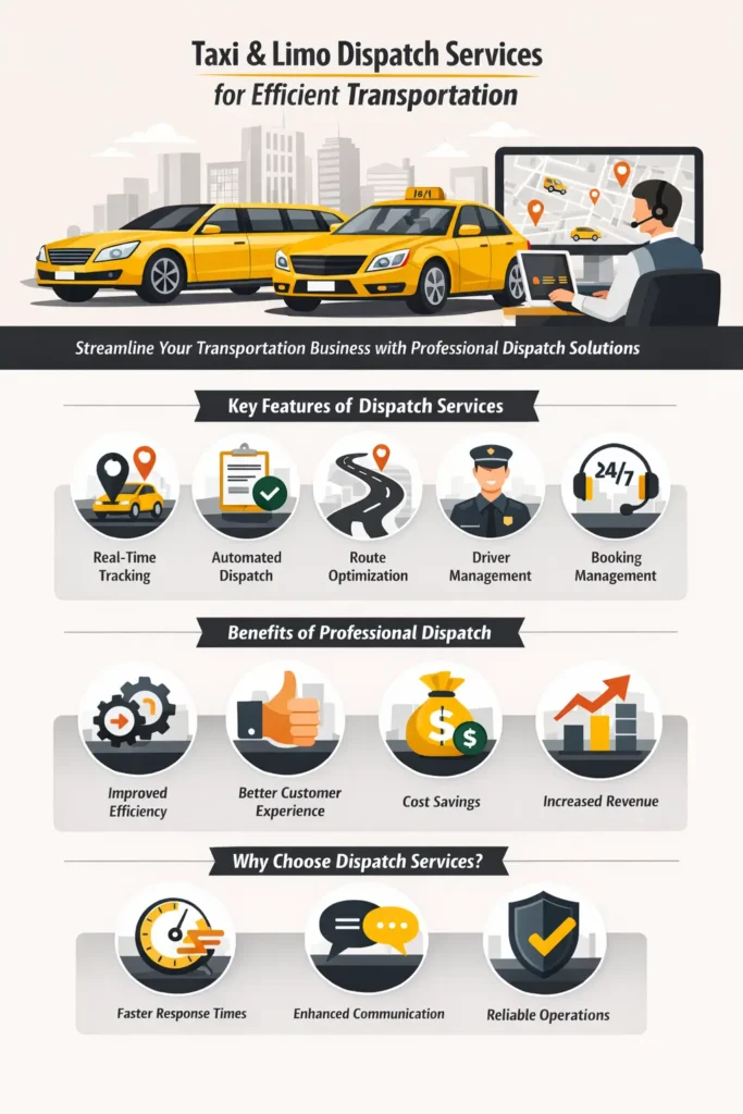 Taxi and limo dispatch services